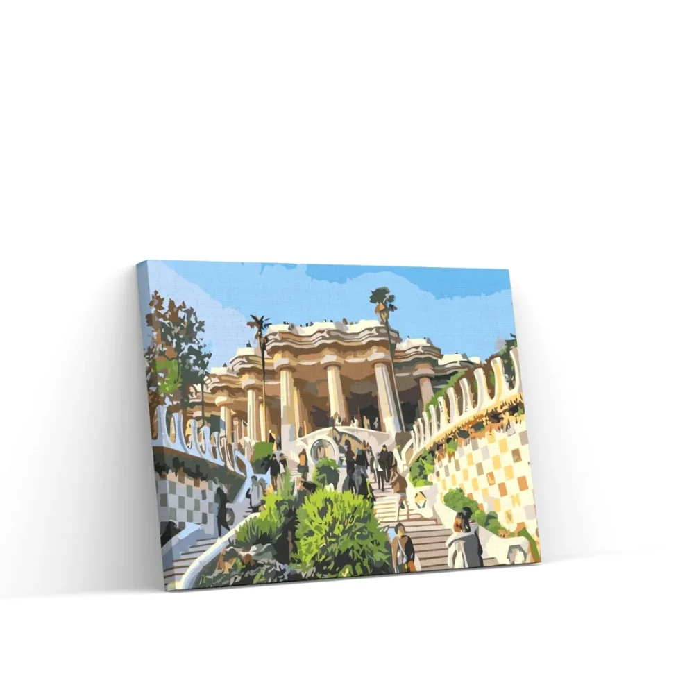 Pintar por números Parque Güell, Barcelona 4