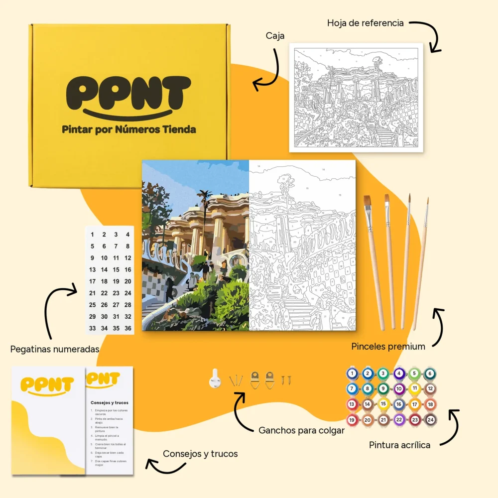 Pintar por Números - Parque Güell, Barcelona 4