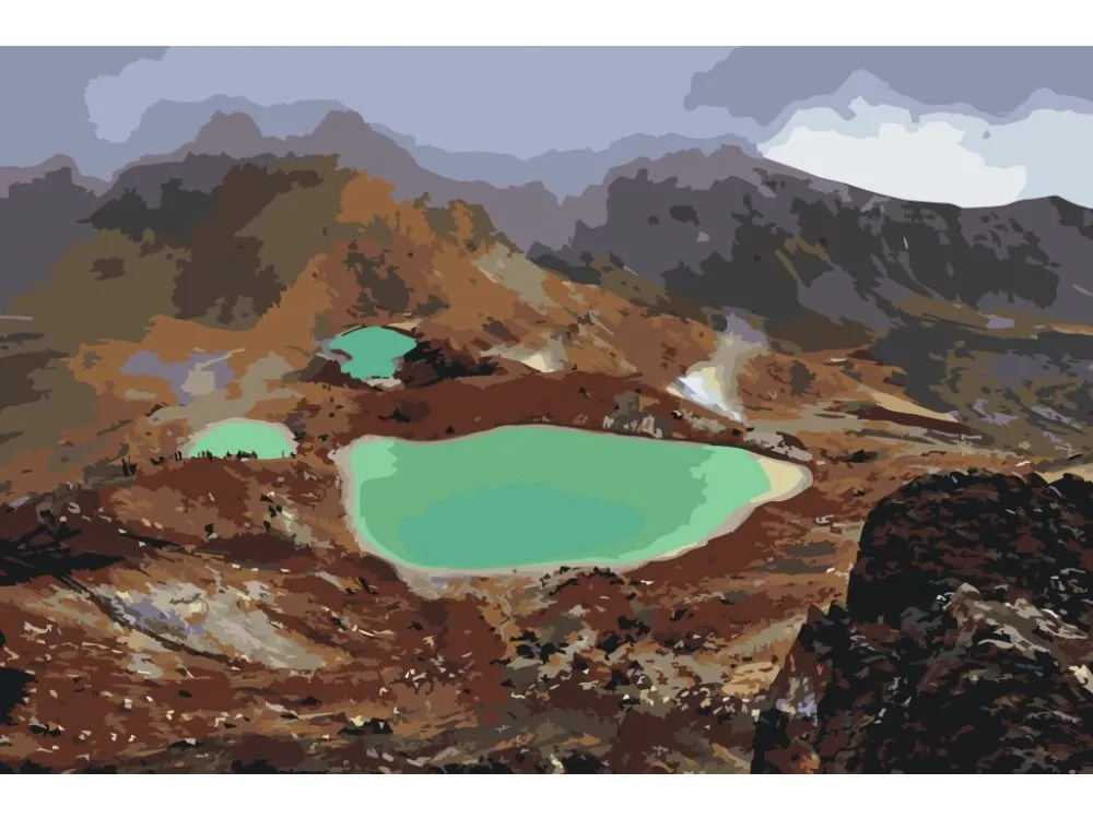 Pintar por números Parque nacional de Tongariro – foto 2
