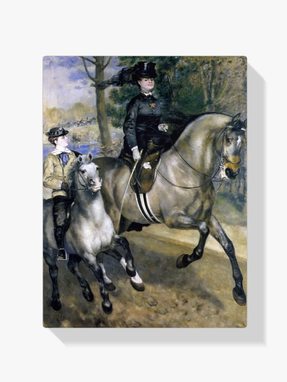 Pintar por números Paseo a caballo en el Bois de Boulogne