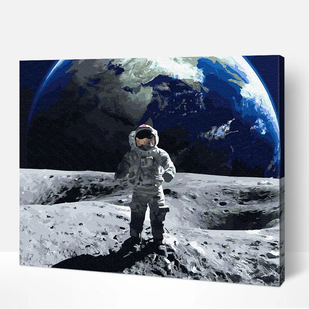 Pintar por números Paseo por la luna