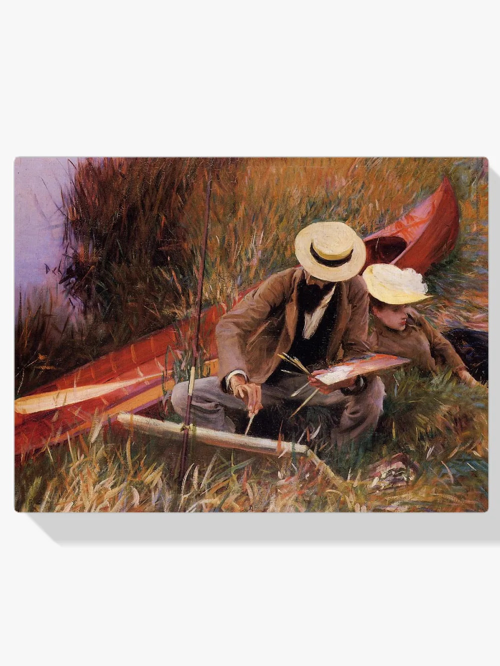 Pintar por números Paul Helleu dibujando con su esposa