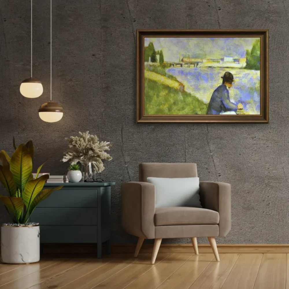 Pintar por números Persona sentada, estudio para Bañistas en Asnières – foto 2