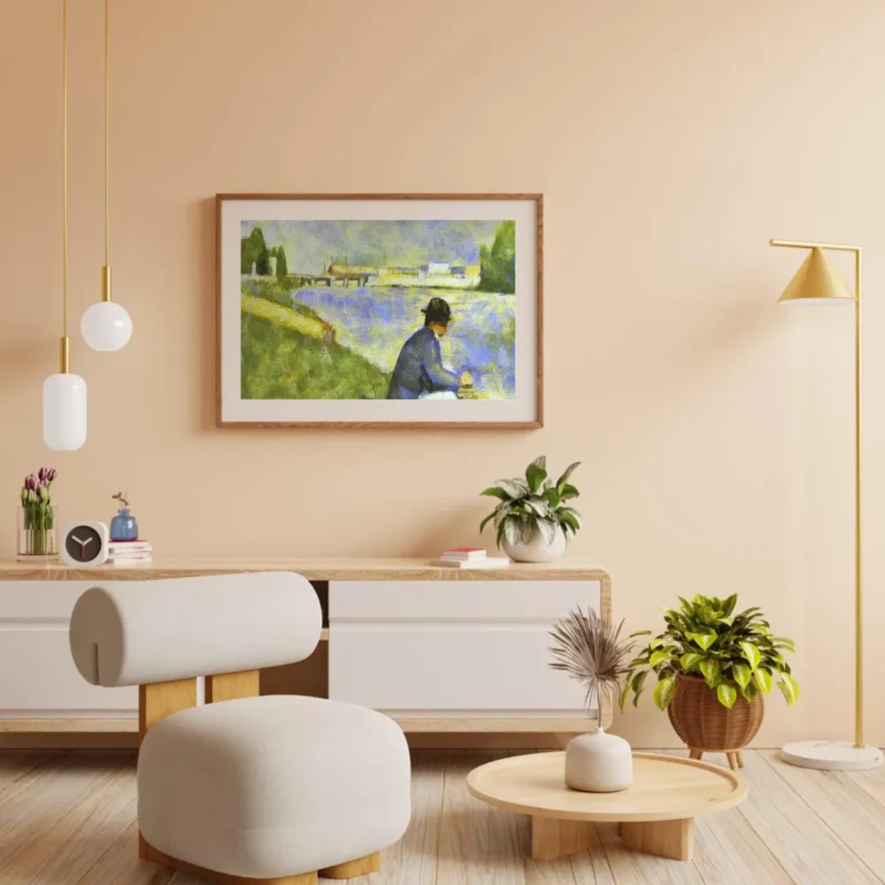 Pintar por números Persona sentada, estudio para Bañistas en Asnières – foto 3
