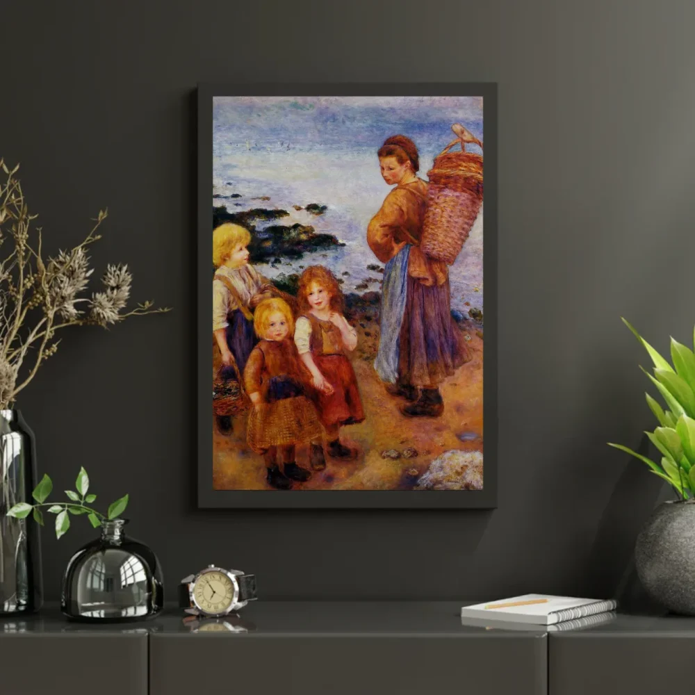 Pintar por números Pescadoras de mejillones en Berneval – foto 3