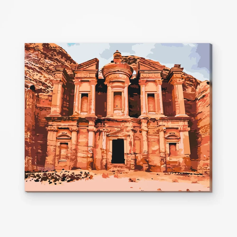Pintar por Números - Petra, una ciudad de Jordania