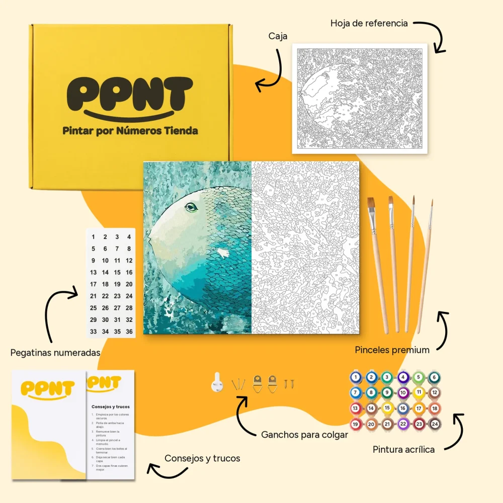 Pintar por Números - Pez grande