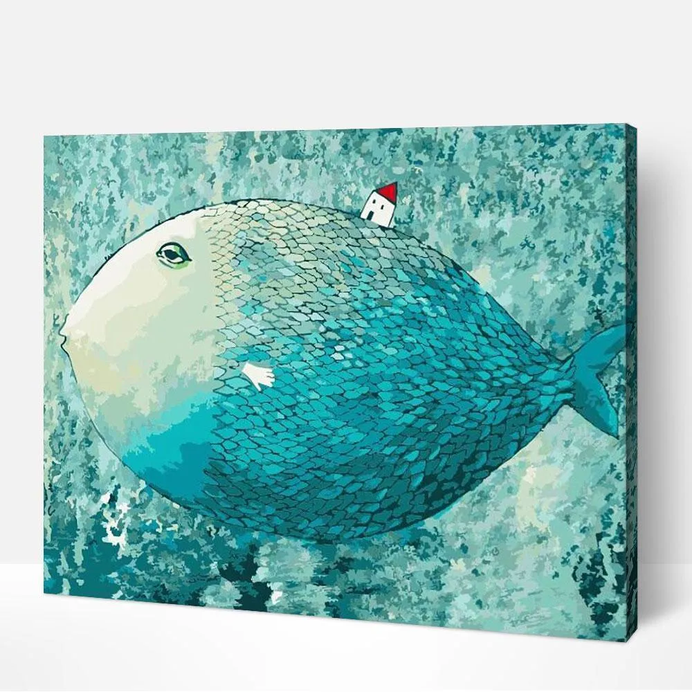 Pintar por números Pez grande