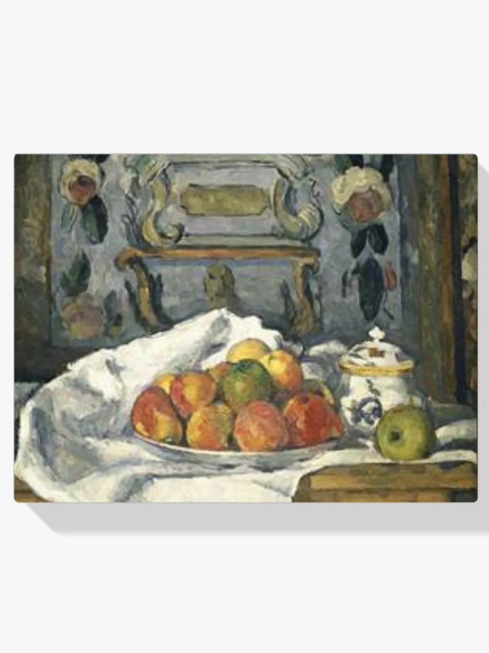 Pintar por números Plato con manzanas