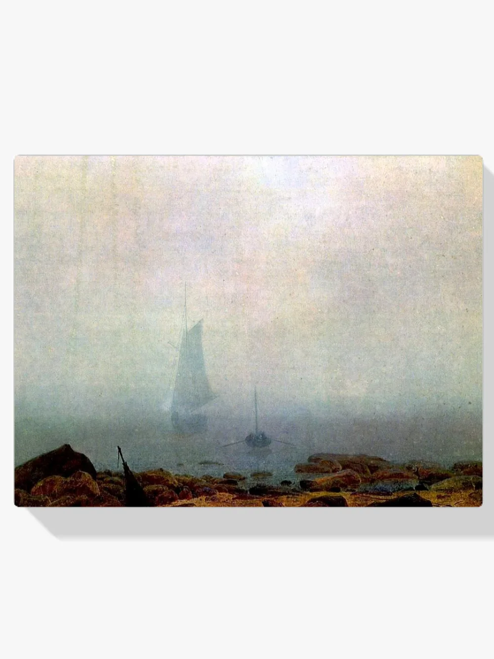 Pintar por números Playa en la niebla