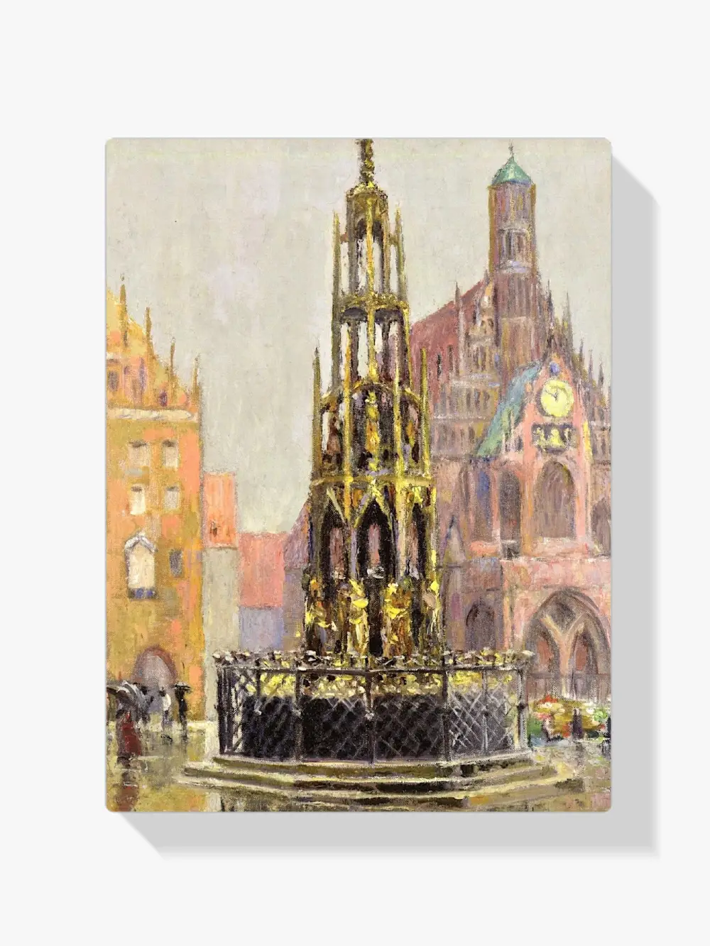Pintar por números Plaza del mercado, Núremberg