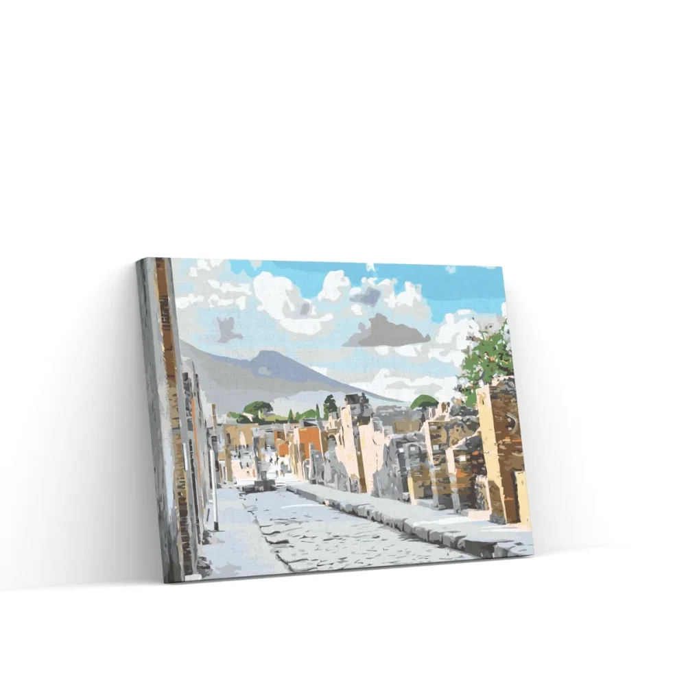 Pintar por números Pompeya, Italia