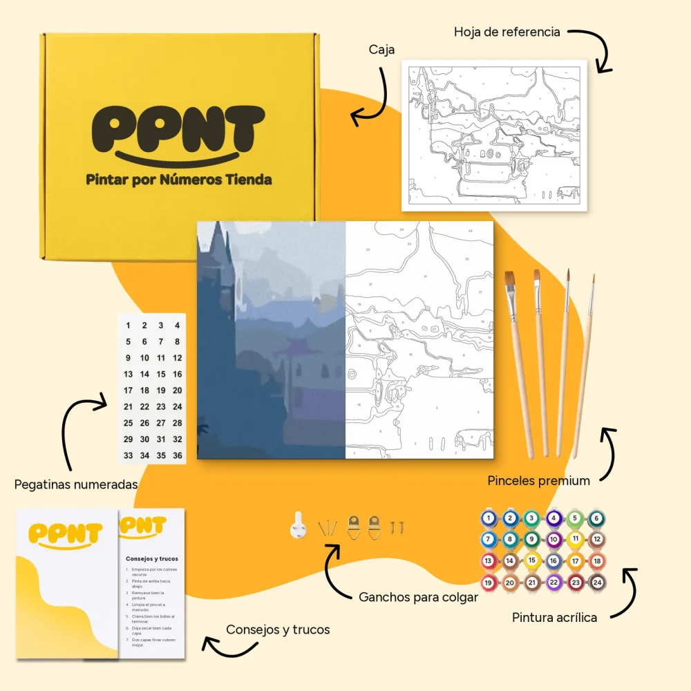 Pintar por Números - Praga por la mañana