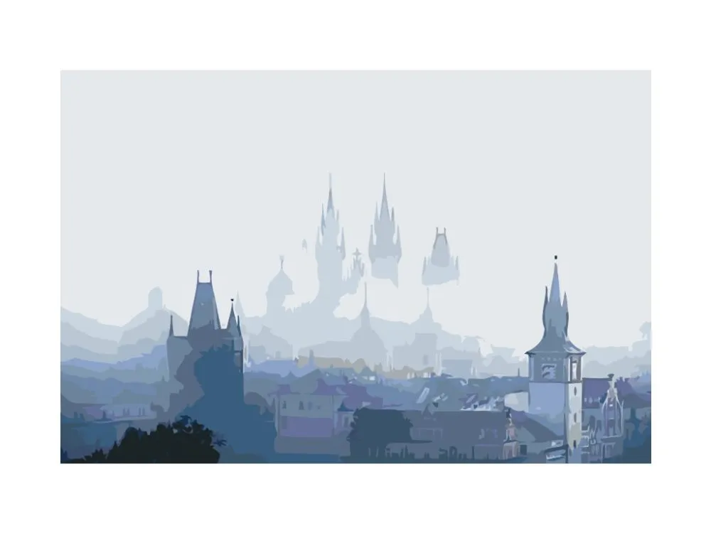 Pintar por números Praga por la mañana – foto 2