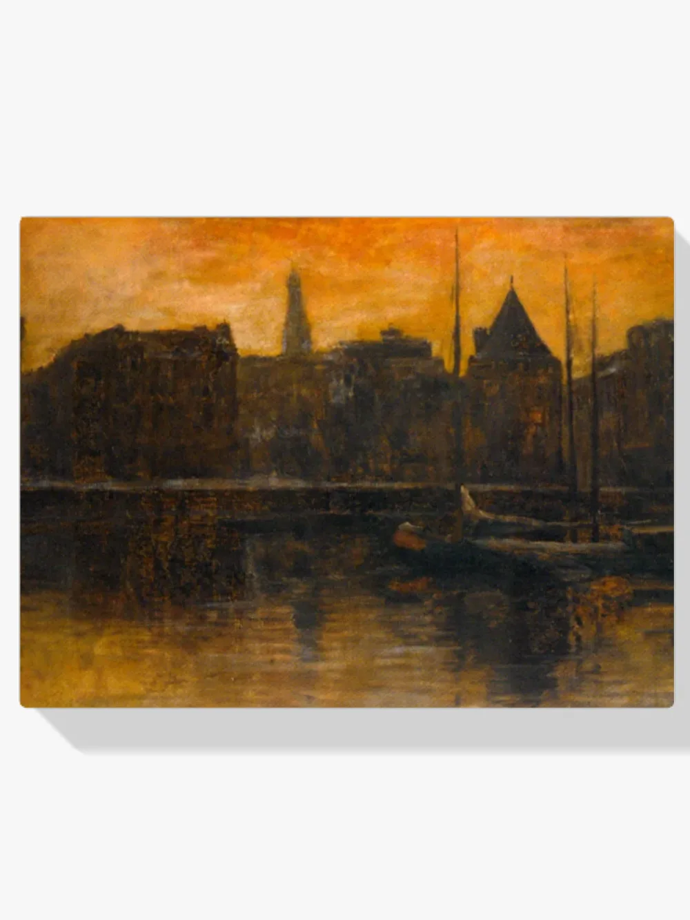 Pintar por números Prins Hendrikkade con la Schreierstoren, Ámsterdam