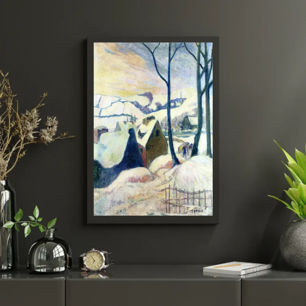 Pintar por números Pueblo bajo la nieve – foto 3