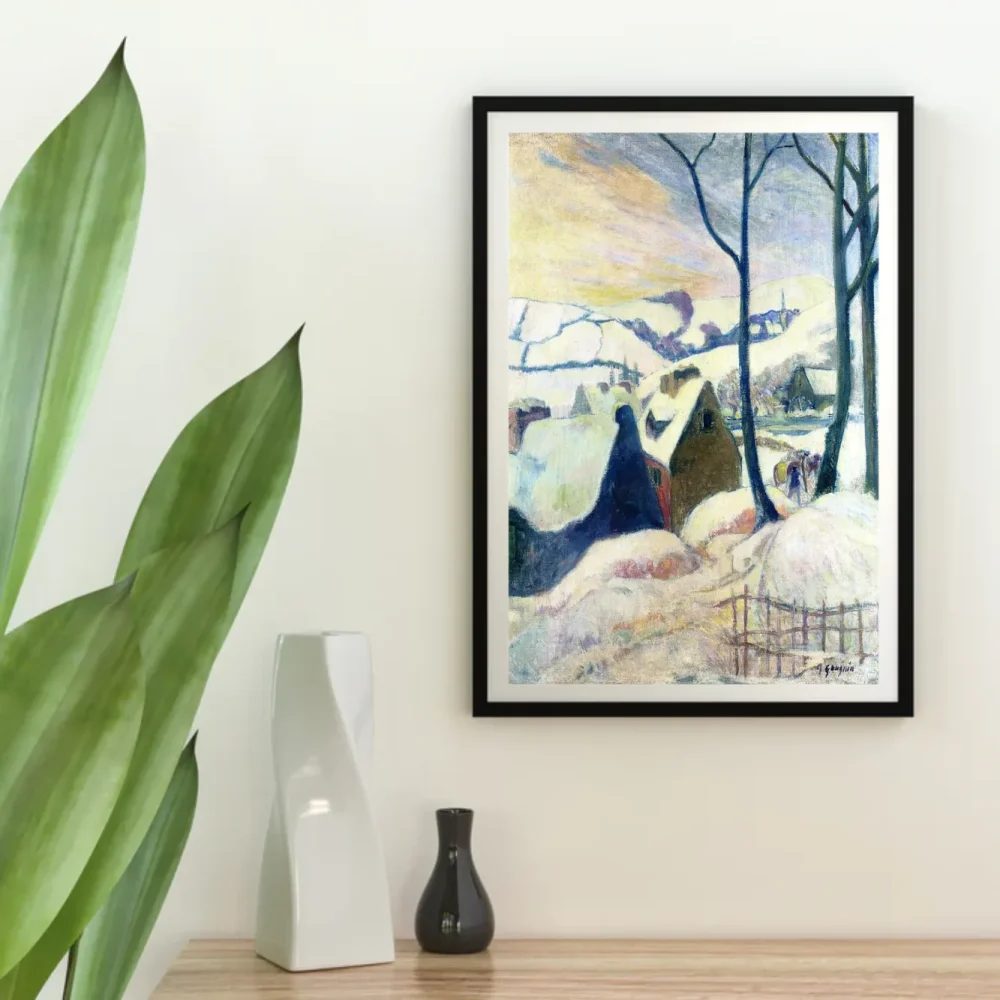 Pintar por números Pueblo bajo la nieve – foto 4