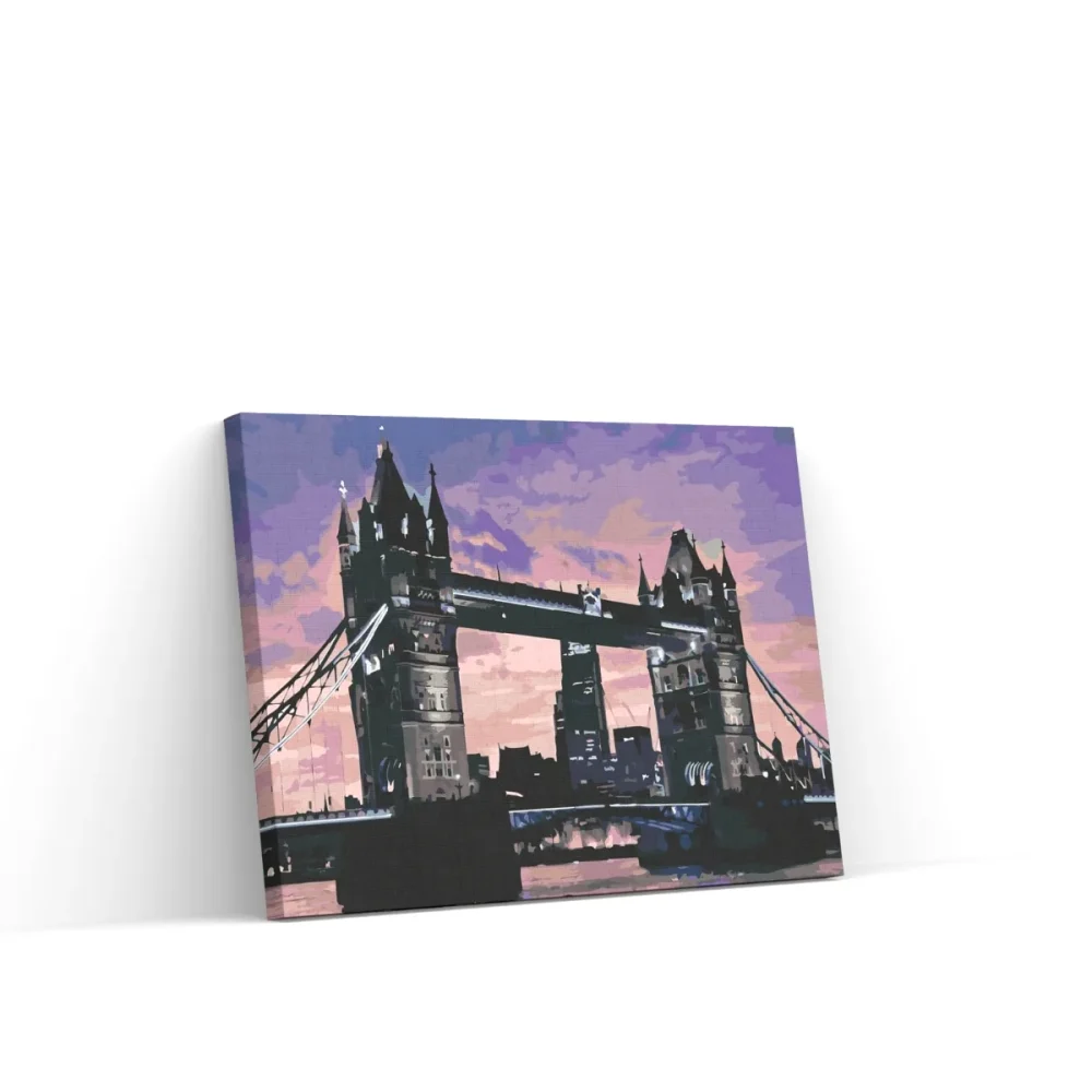 Pintar por números Puente al atardecer