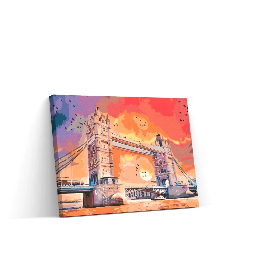 Pintar por números Puente de Londres al atardecer
