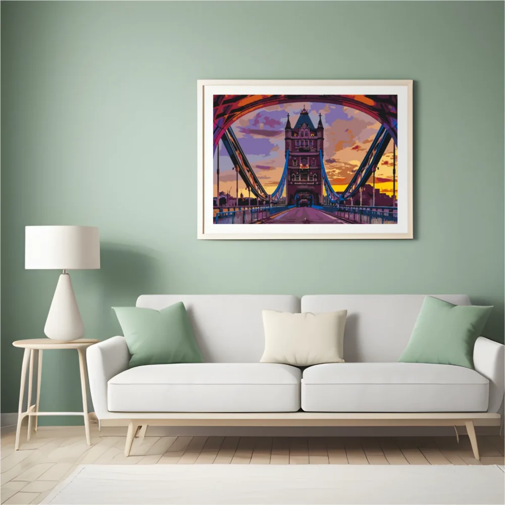 Pintar por números Puente de Londres de colores – foto 5