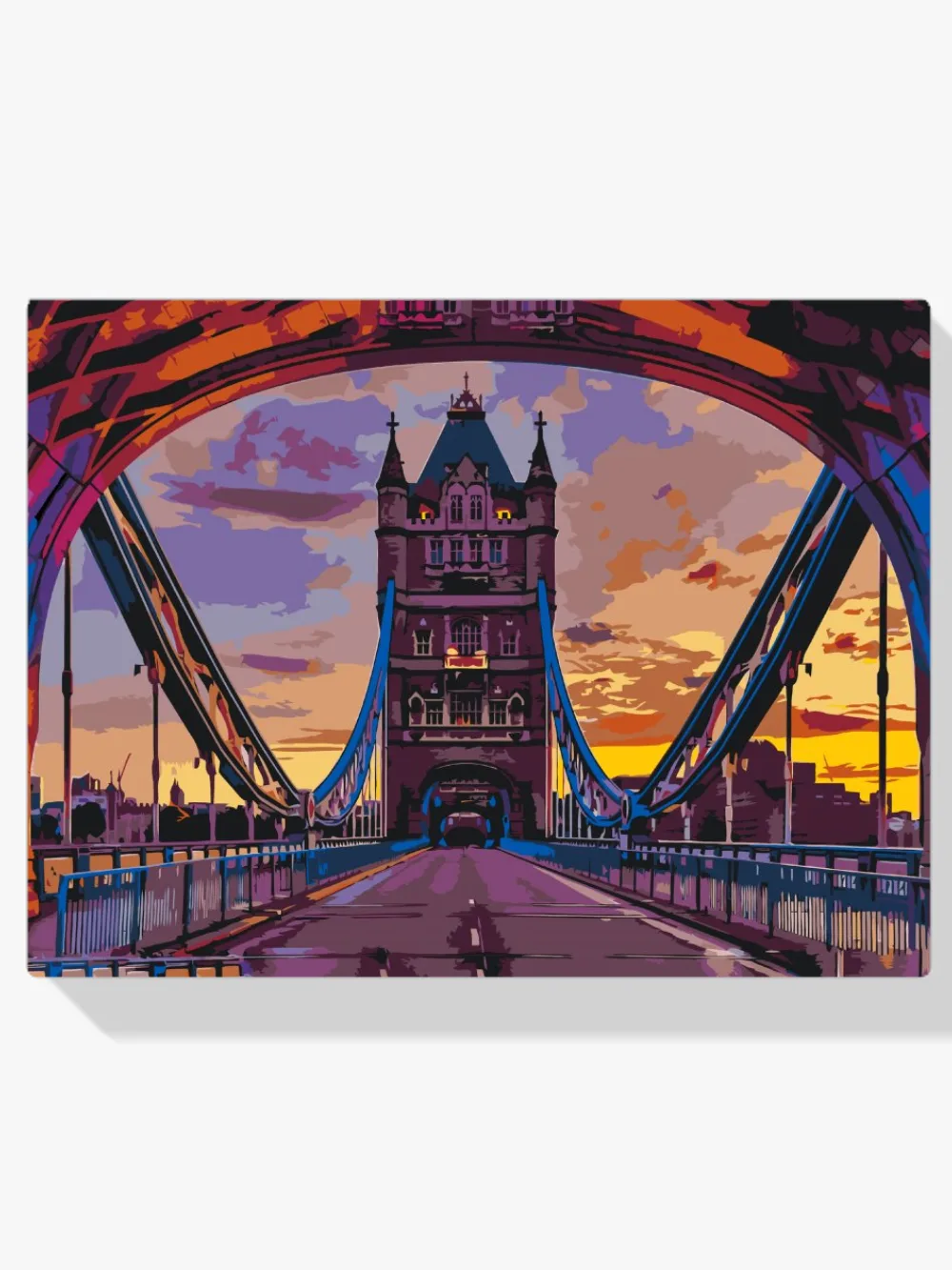 Pintar por números Puente de Londres de colores