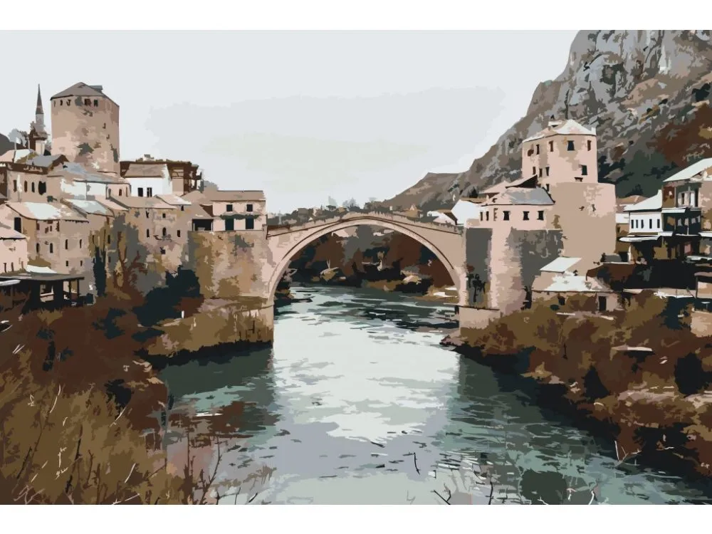 Pintar por números Puente de Mostar – foto 2