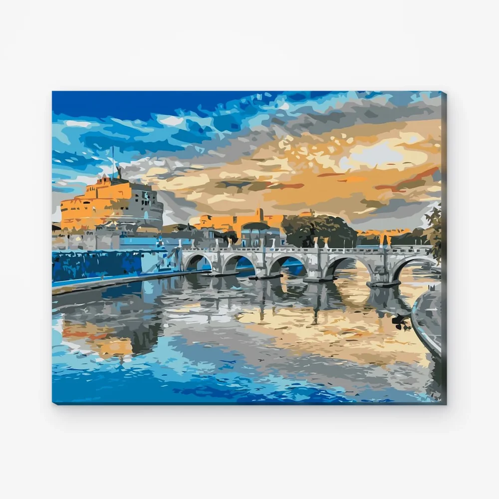 Pintar por Números - Puente de Sant'Angelo en Roma