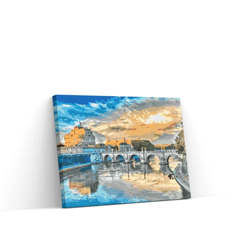 Pintar por números Puente de Sant'Angelo en Roma