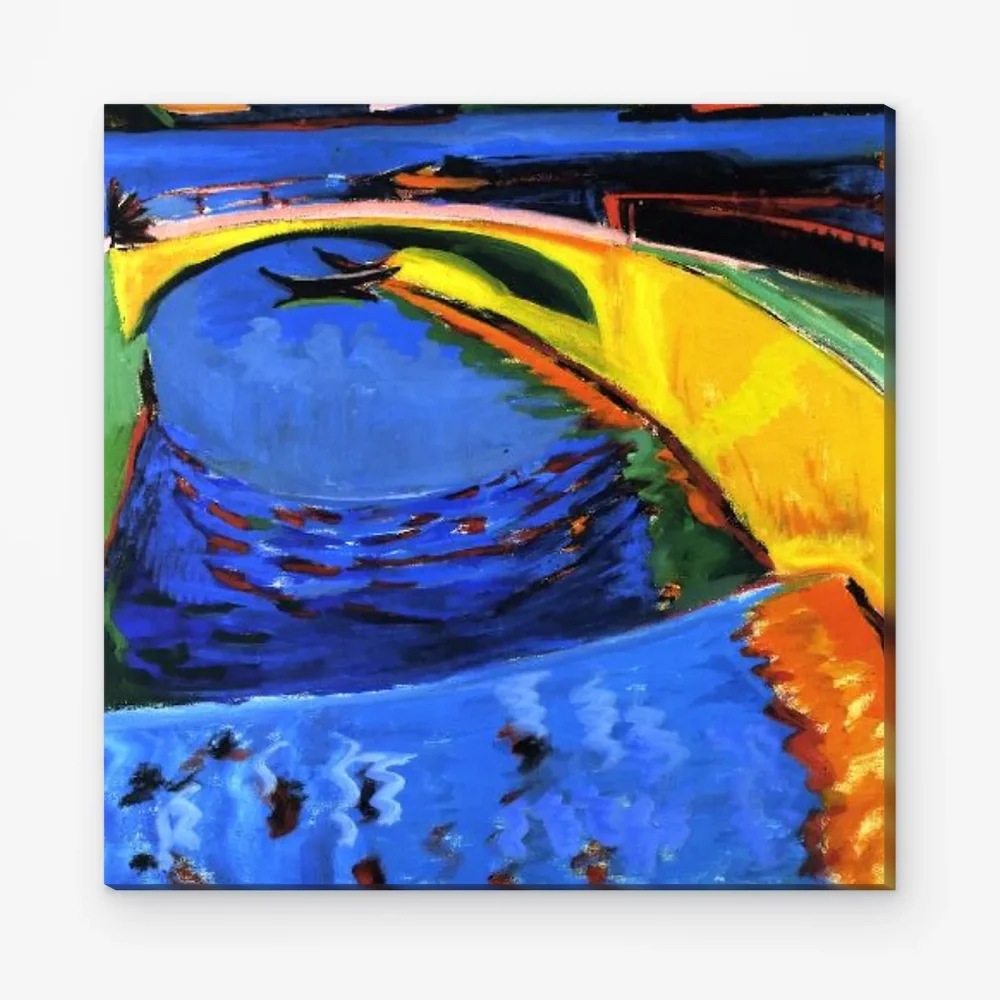 Pintar por Números - Puente en la desembocadura del Priessnitz