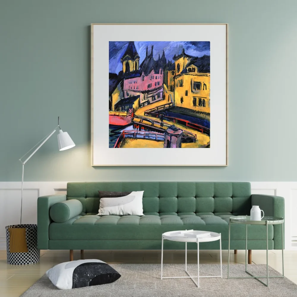 Pintar por números Puente junto a la puerta de la ciudad, Chemnitz – foto 3