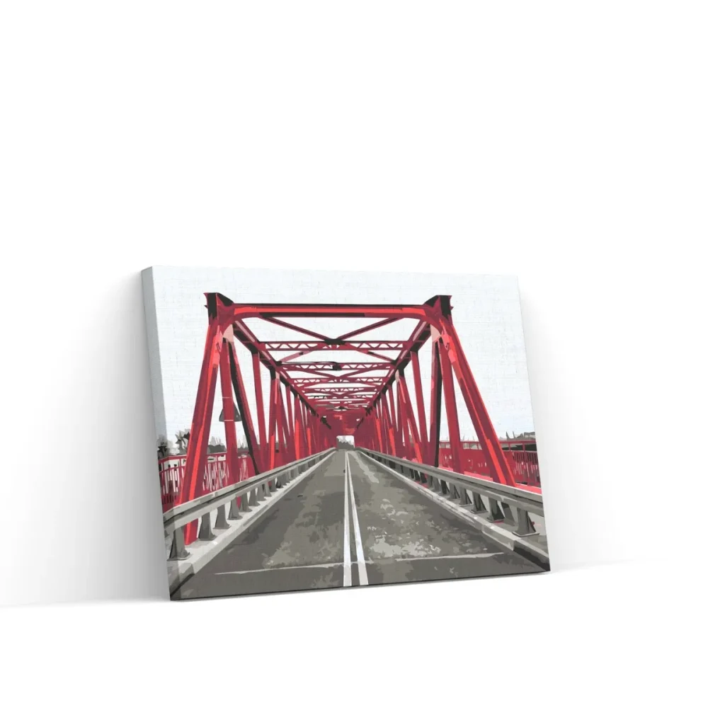 Pintar por números Puente Rojo, Breslavia