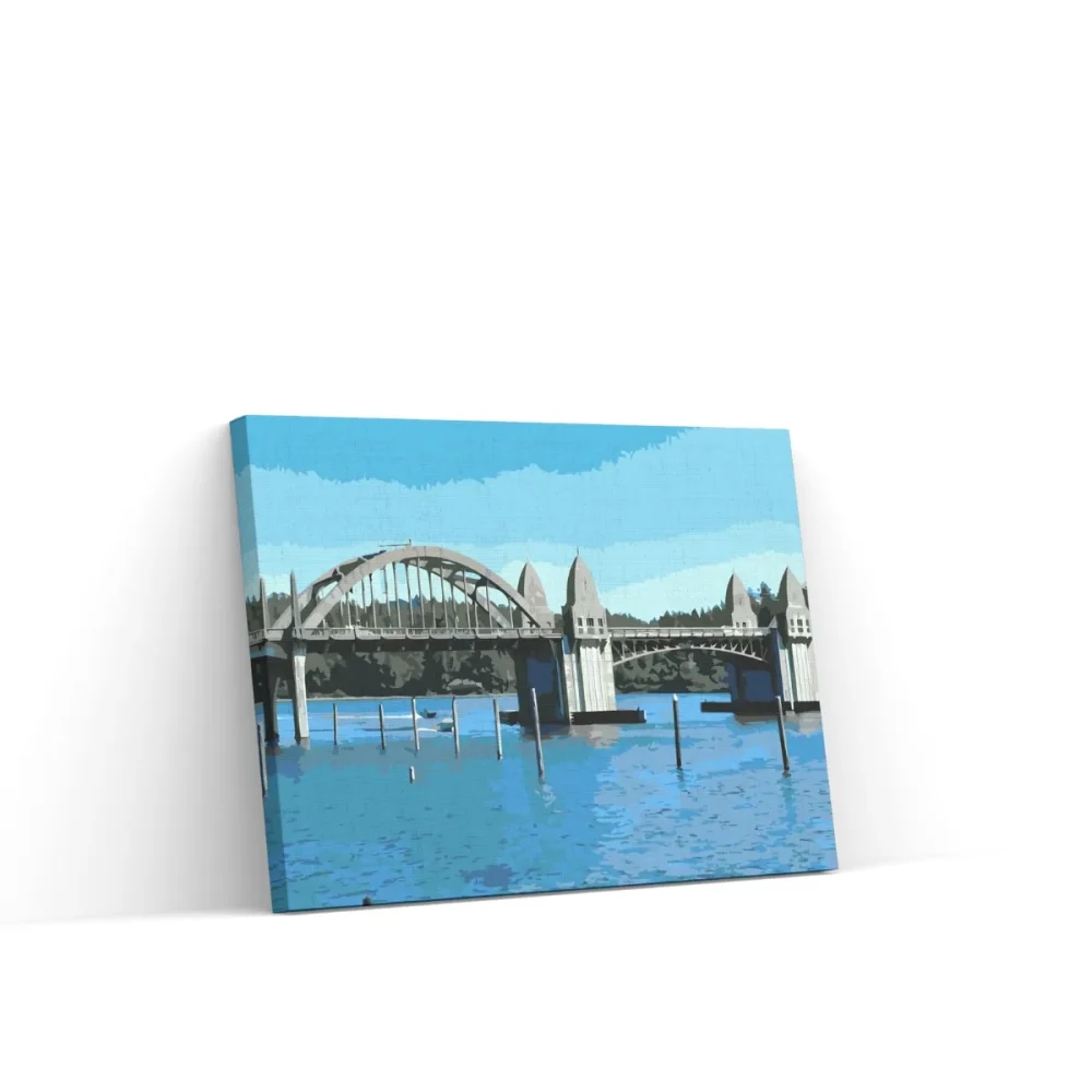 Pintar por números Puente sobre el río Siuslaw
