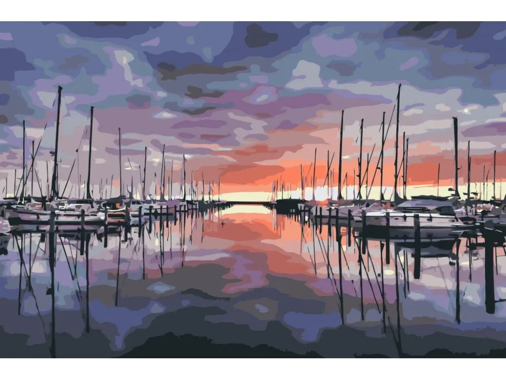 Pintar por números Puerto de Warnemünde – foto 2