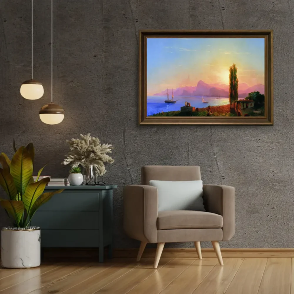Pintar por números Puesta de sol en el mar - Iván Aivazovski – foto 2