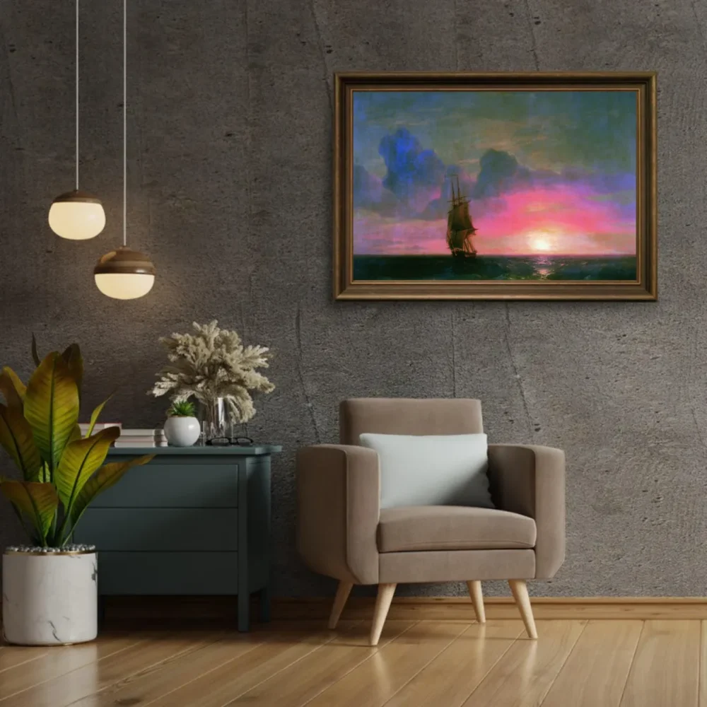 Pintar por números Puesta de sol - Iván Aivazovski – foto 2