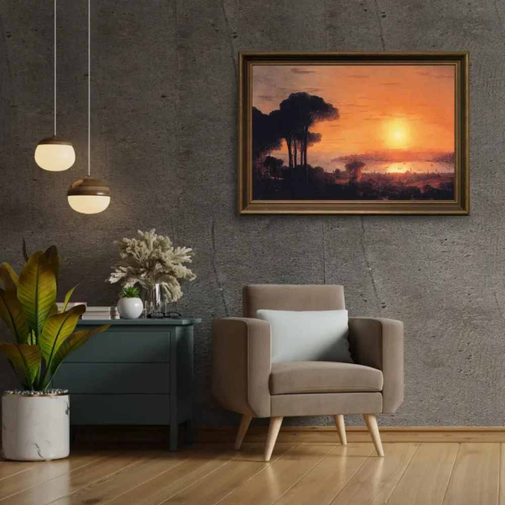Pintar por números Puesta de sol sobre el Cuerno de Oro – foto 2