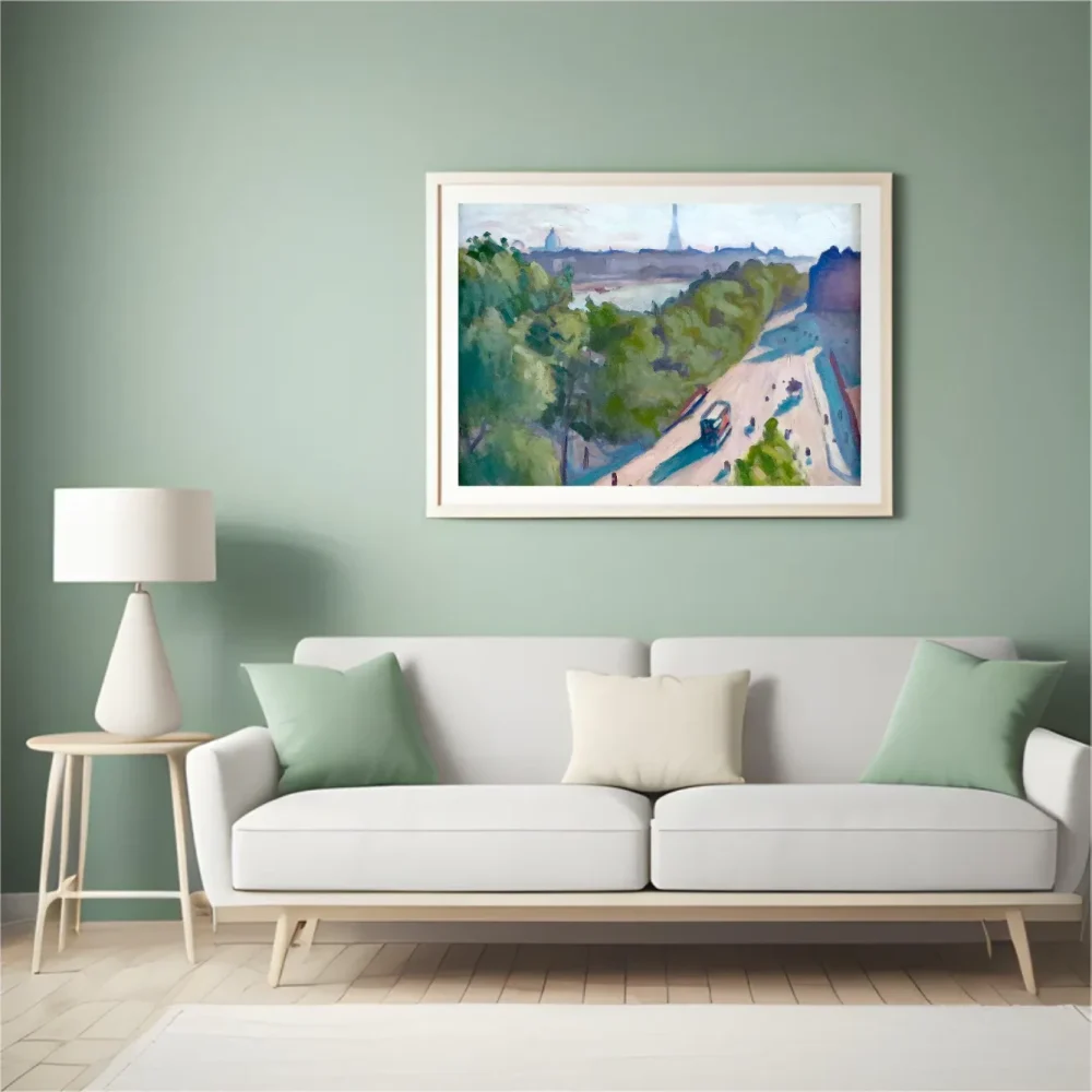 Pintar por números Quai du Louvre en verano – foto 4