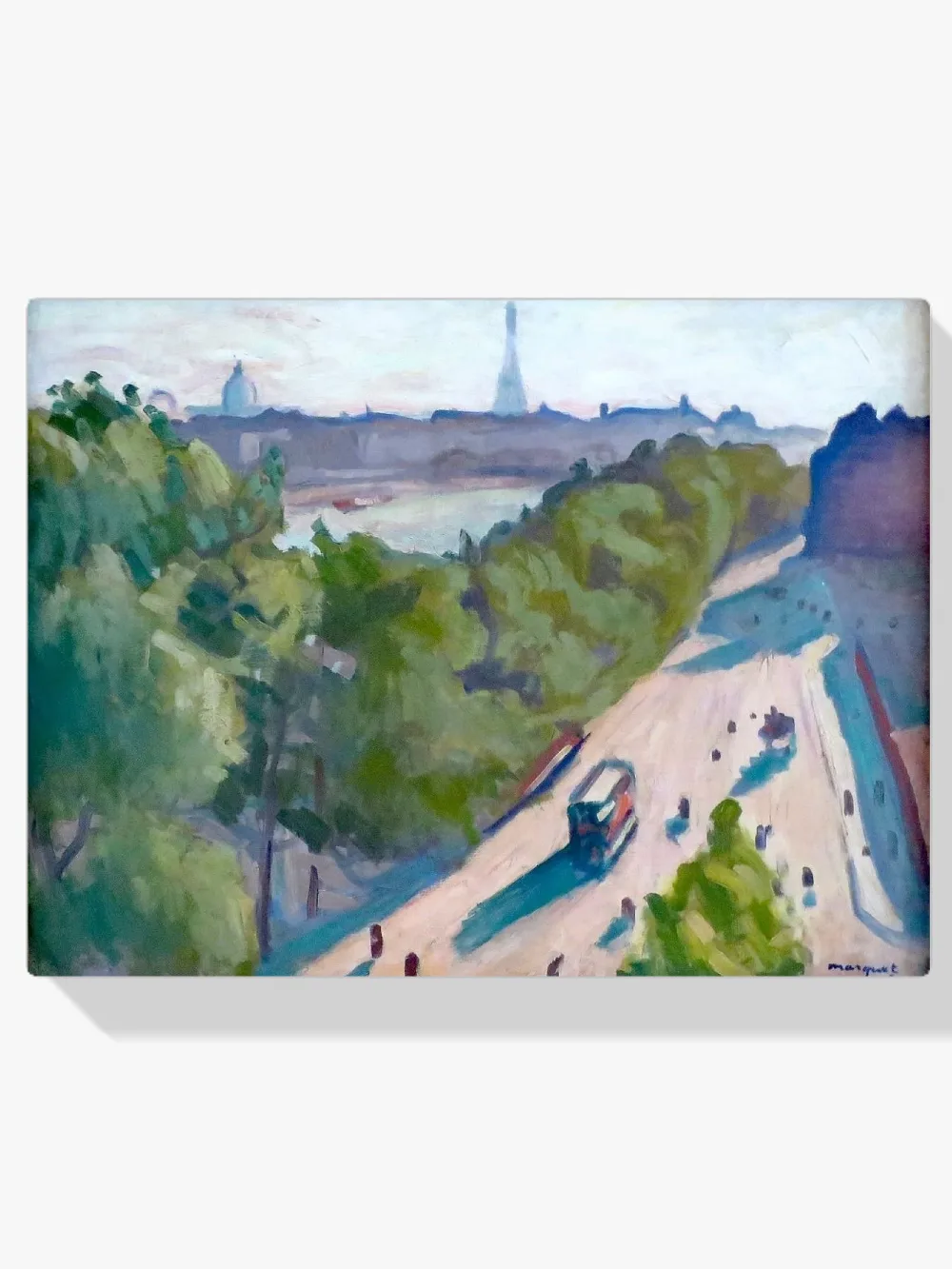 Pintar por números Quai du Louvre en verano