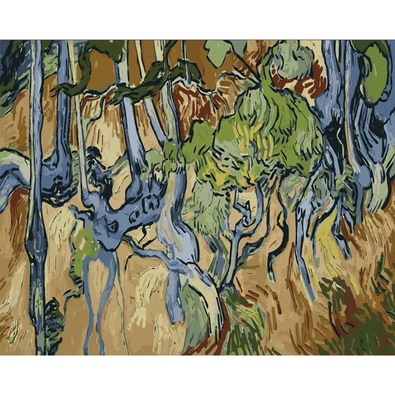 Pintar por números Raíces de árbol de Van Gogh – foto 2