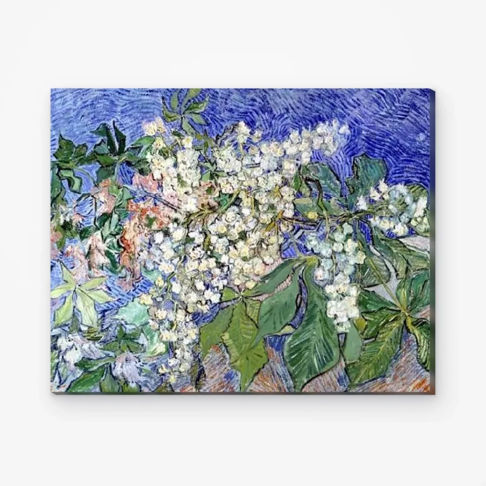 Pintar por Números - Ramas de castaño en flor