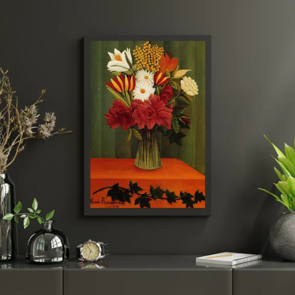 Pintar por números Ramo de flores con una rama de hiedra – foto 3