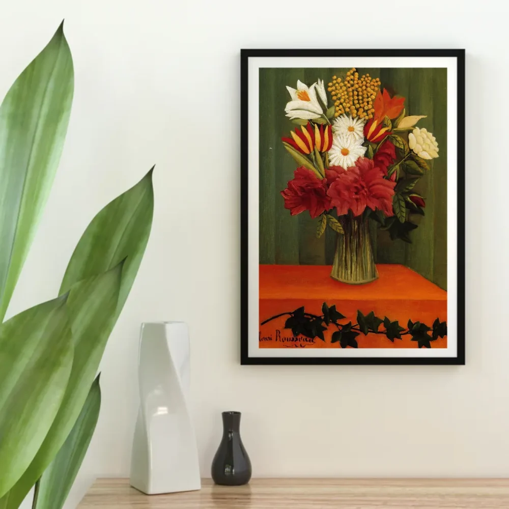 Pintar por números Ramo de flores con una rama de hiedra – foto 4