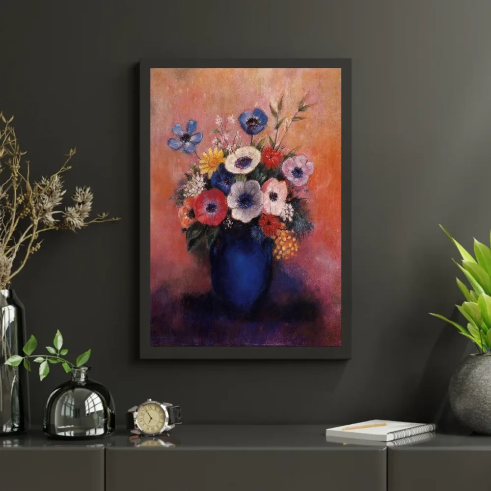 Pintar por números Ramo de flores en un jarrón azul – foto 3