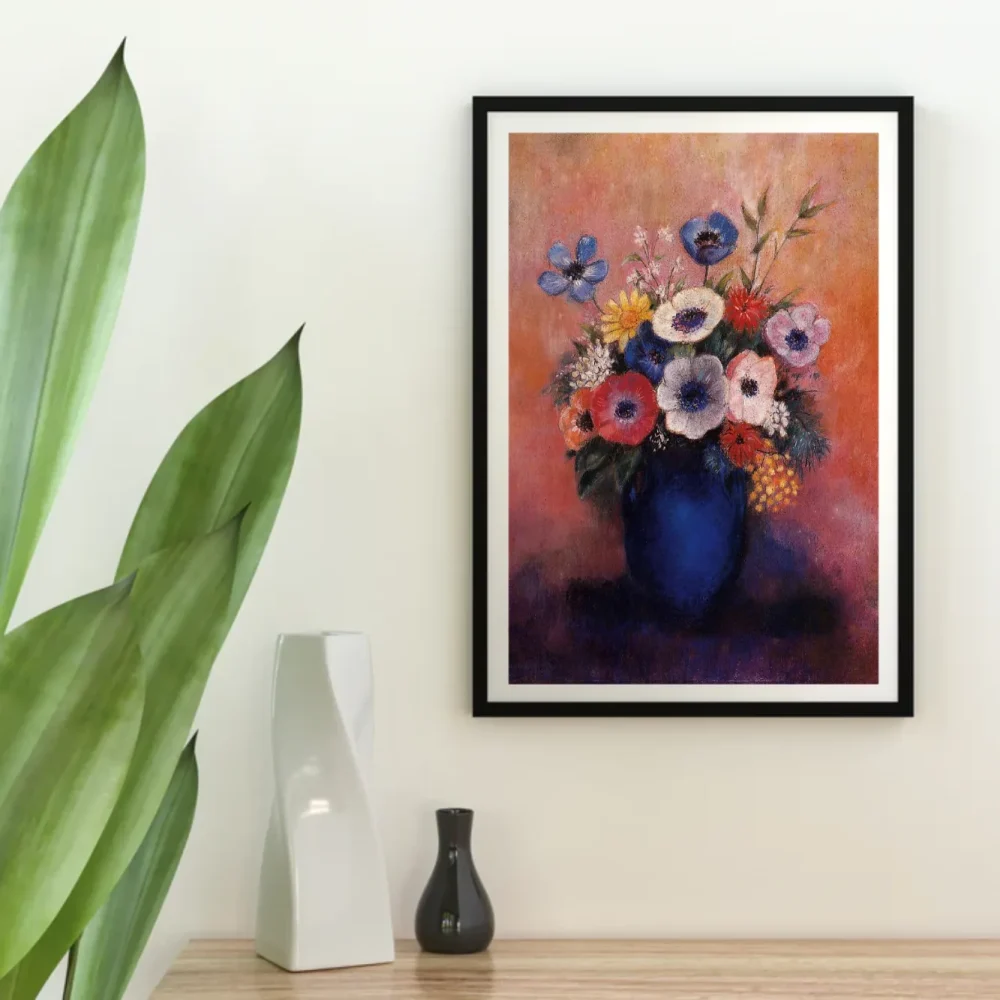Pintar por números Ramo de flores en un jarrón azul – foto 4
