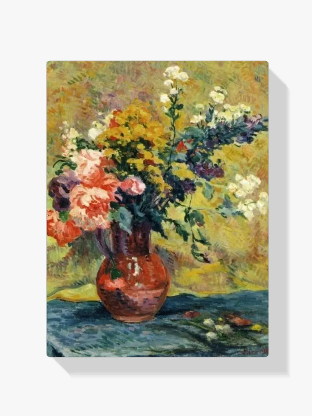 Pintar por números Ramo de flores en un jarrón