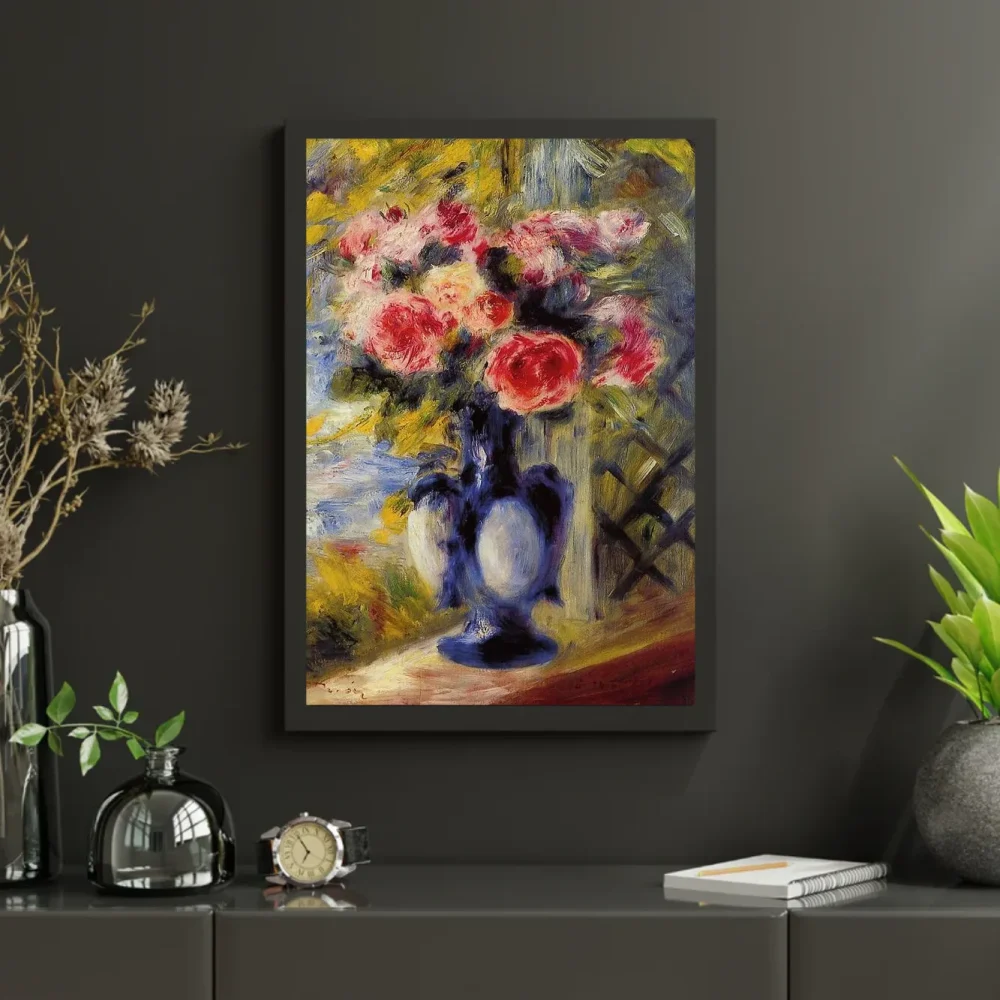 Pintar por números Ramo de rosas en un jarrón azul – foto 3