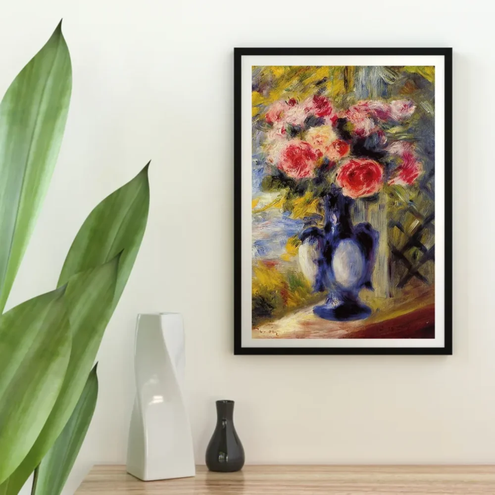 Pintar por números Ramo de rosas en un jarrón azul – foto 4