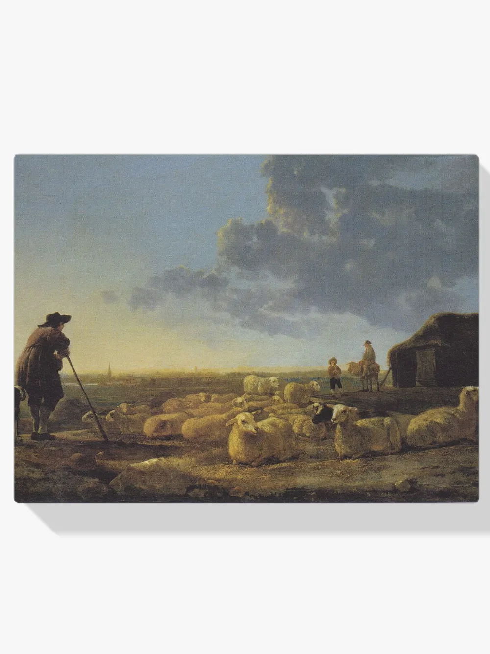 Pintar por números Rebaño de ovejas en el prado