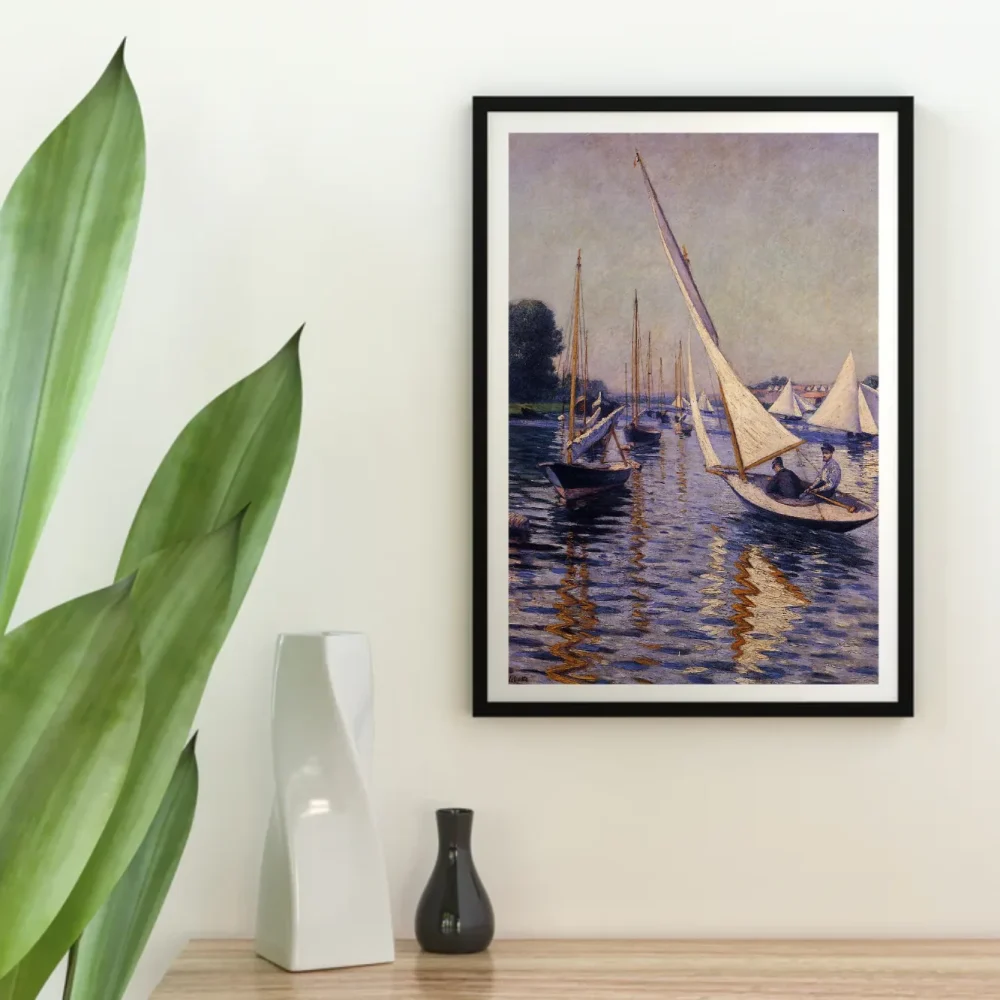 Pintar por números Regata en Argenteuil - Gustave Caillebotte – foto 4