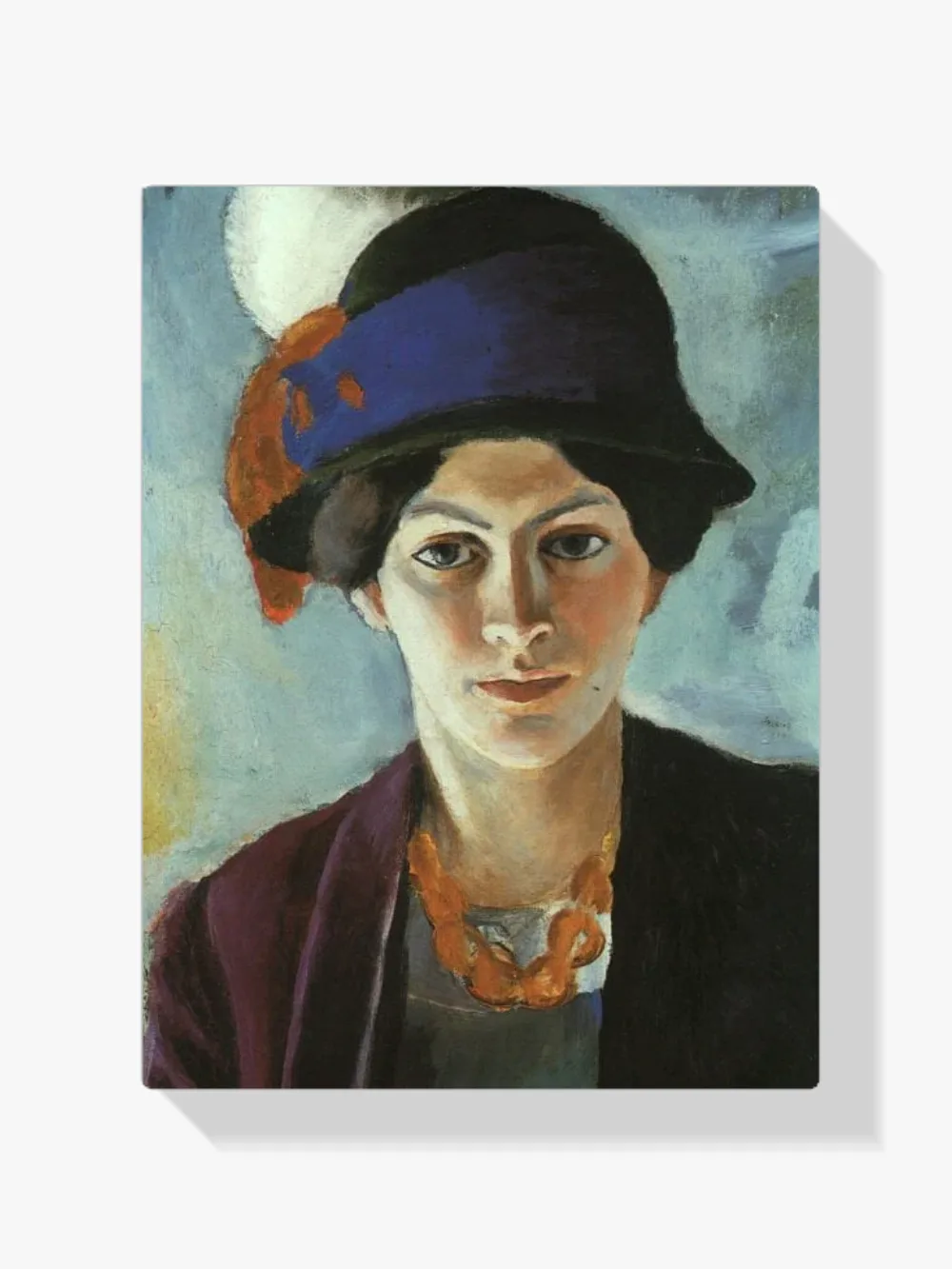 Pintar por números Retrato de Elisabeth, esposa del artista, con sombrero
